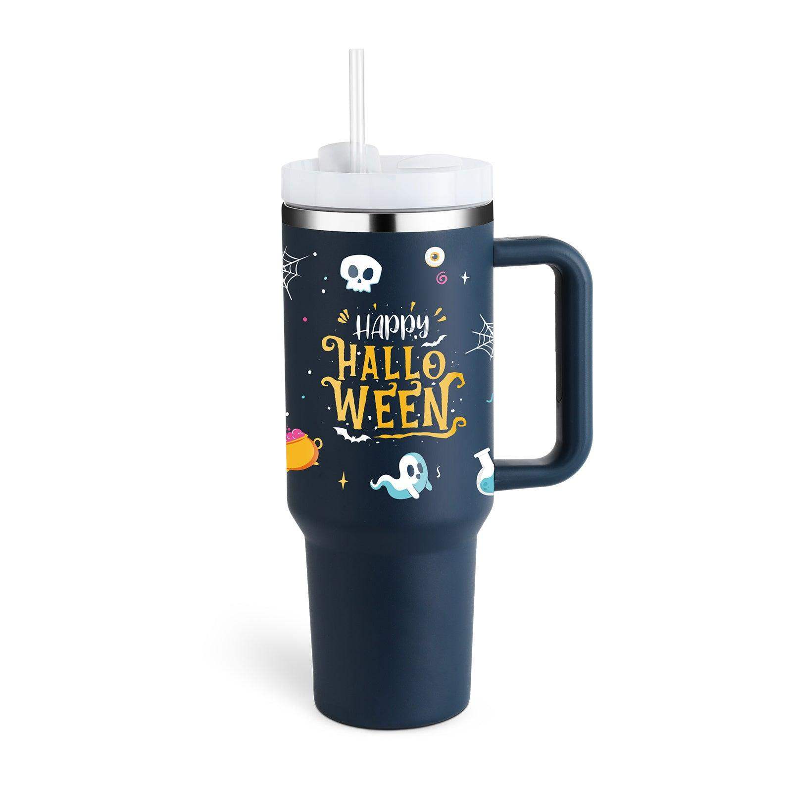 40 oz Stainless Steel Insulated Tumbler - Halloween dark Blue B / 1200ML / 1PC // Sublake 