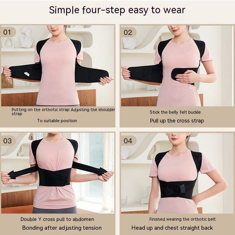 Unisex Posture Corrector - Black / L / 1PC // Sublake 