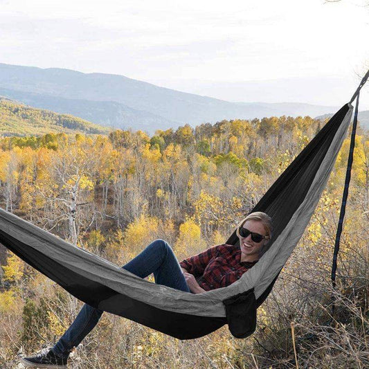 Camping & Outdoor Parachute Hammock - Black brown // Sublake 