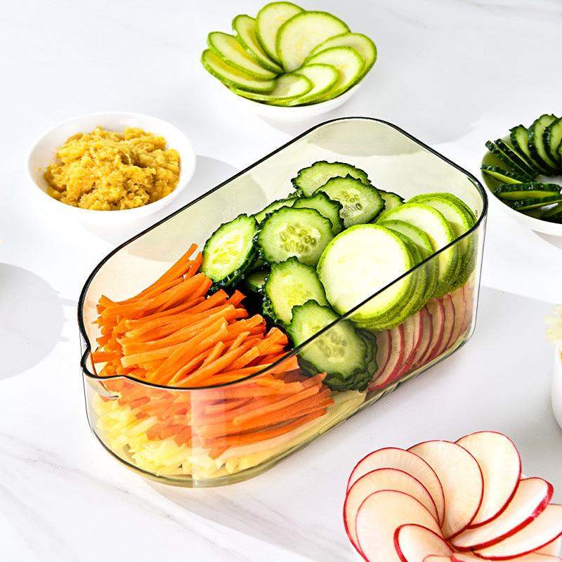 vegetable cutter -steel blade - Veneer cutter Drainage basket / 6blades // Sublake 