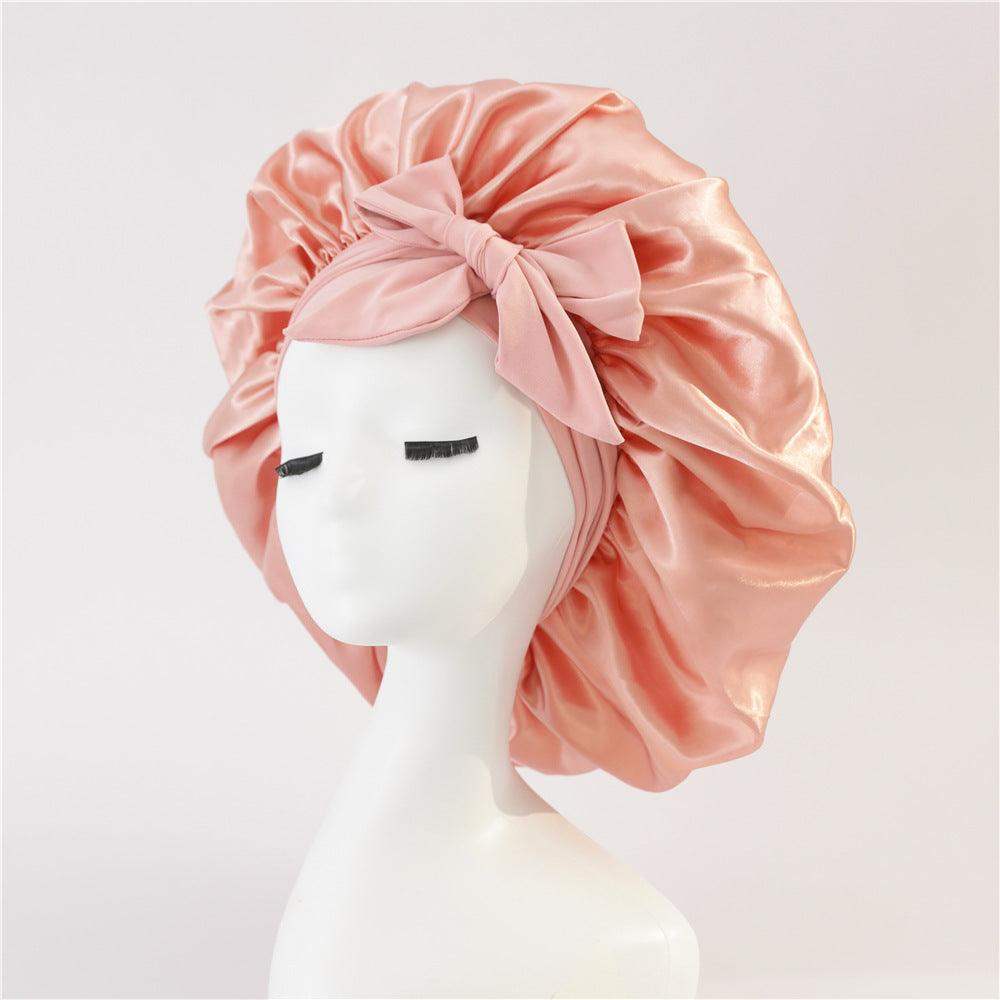Silk and satin nightcap with tie - Snow Teeth // Sublake 
