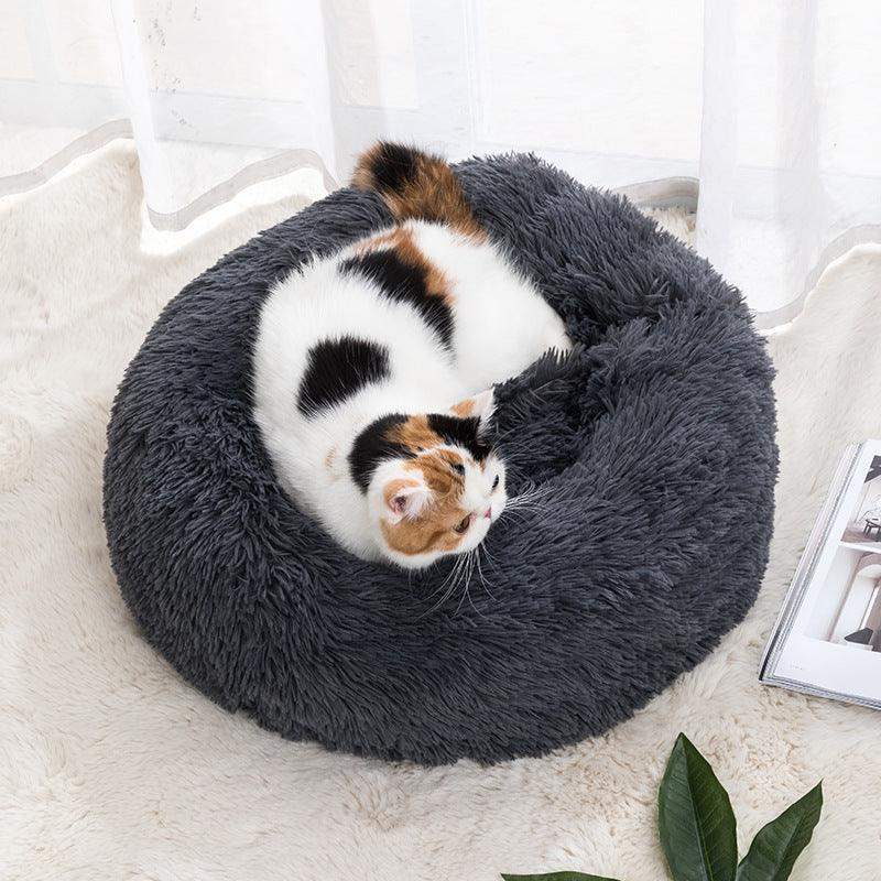 Ultra-Soft pet Bed-cozy and warm - 30cm / Dark Gray // Sublake 