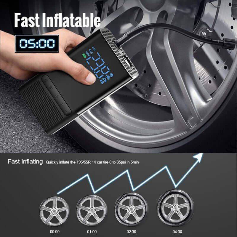 Rechargeable Inflatable Pump Air - Black / USB // Sublake 