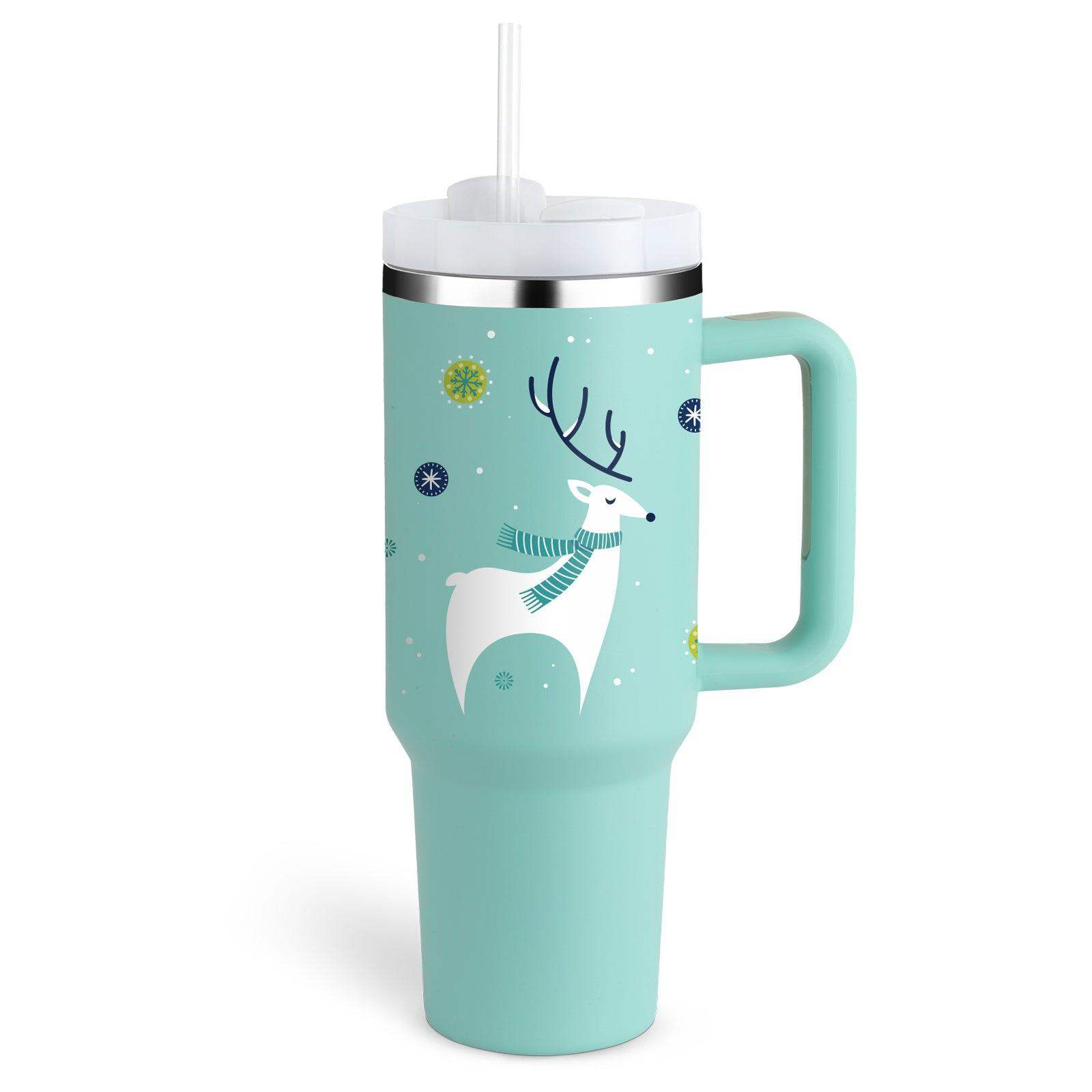 40 oz Stainless Steel Insulated Tumbler - Christmas Green / 1200ML / 1PC // Sublake 