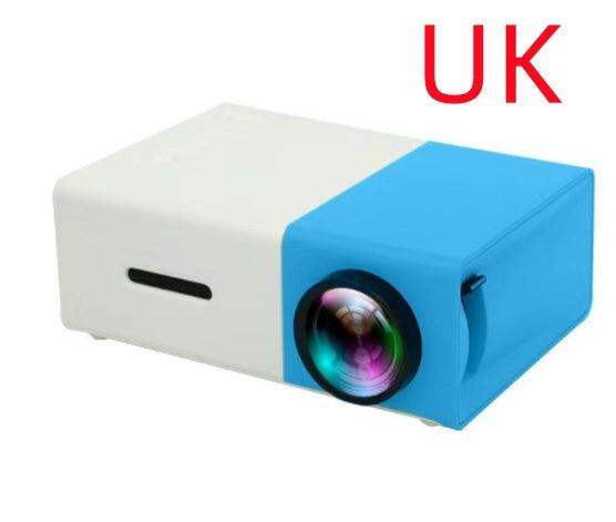 🎥 1080P HD Mini Portable Projector 3D cinema - Blue UK // Sublake 