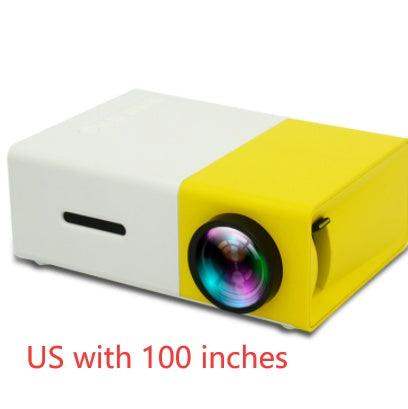 🎥 1080P HD Mini Portable Projector 3D cinema - Black EU // Sublake 