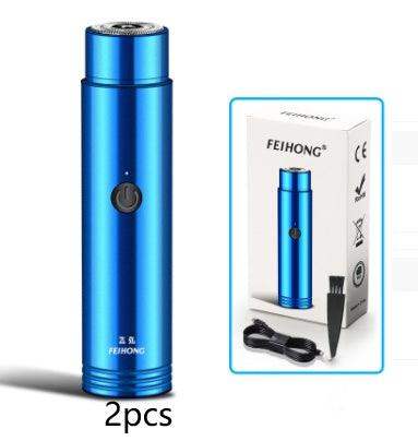 Mini rechargeable razor - 2pcs Blue / USB // Sublake 