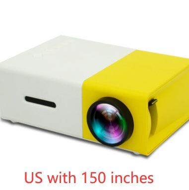 🎥 1080P HD Mini Portable Projector 3D cinema - Black EU // Sublake 
